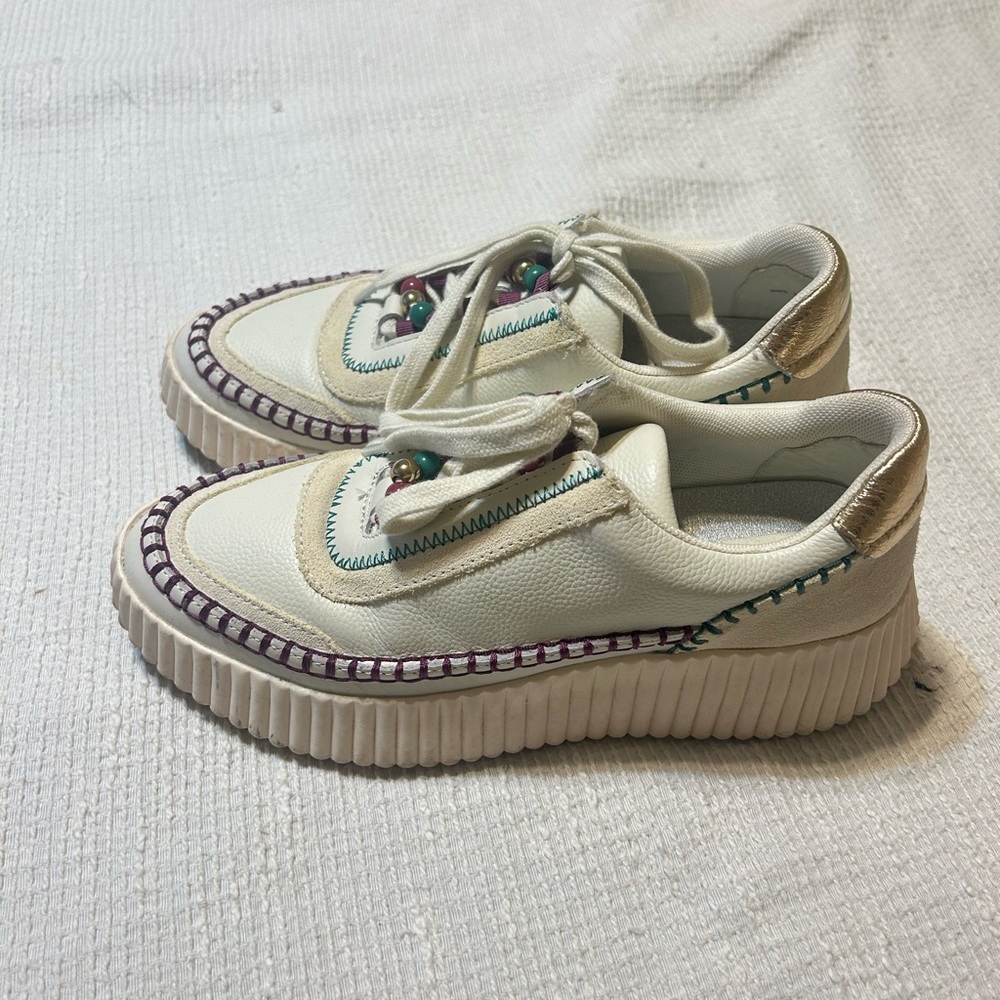 Mardi Gras inspired dolce vita shoes